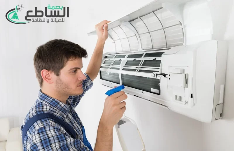 Cleaning air conditioners in Wadi Bin Hashbel e1676894659658